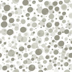 Vector seamless background gender neutral baby dotted pattern. Simple whimsical minimal earthy 2 tone color texture. Kids nursery wallpaper or boho bubble dots all over print.