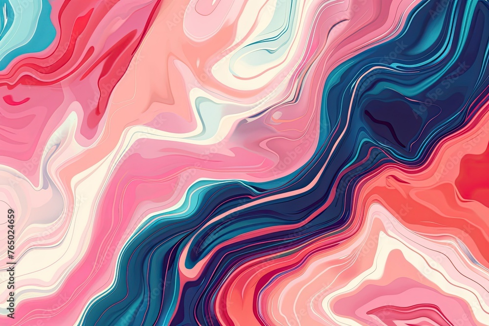 Aufkleber abstract colorful background with seamless waves pattern and lines. resembles marble floor tiles in 
