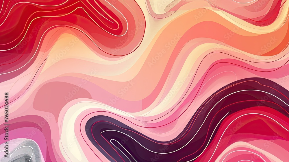 Aufkleber abstract colorful background with seamless waves pattern and lines. resembles marble floor tiles in 
