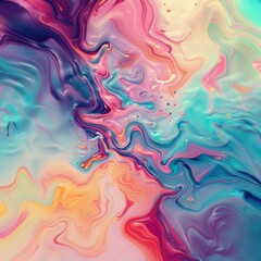 An abstract display of melodically flowing colors and patterns, evoking feelings of creativity and fluid motion