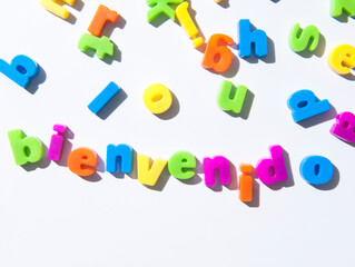 Fridge magnet letters spell 