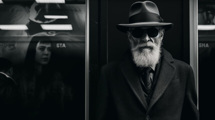 old man with hat