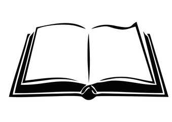 open book with blank pages