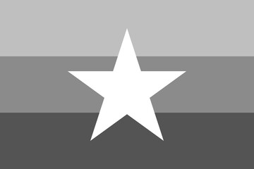 Myanmar flag - greyscale monochrome vector illustration. Flag in black and white