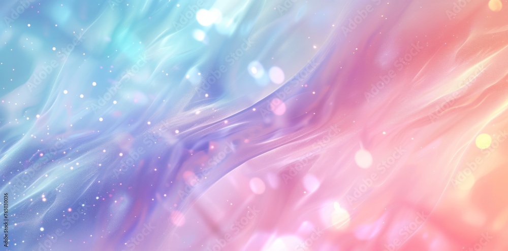 Poster soft pastel abstract background with a mesmerizing holographic gradient