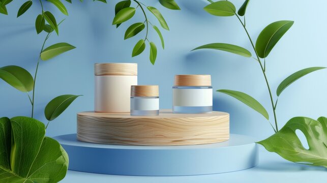 Presentation of a stand for the promotion of beauty care products promotional photo