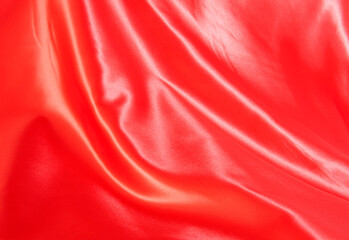Satin fabric background red