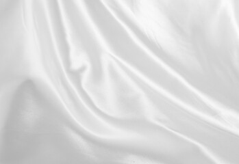 Satin fabric background white