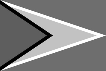 Guyana flag - greyscale monochrome vector illustration. Flag in black and white
