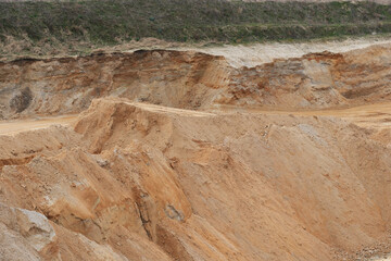 Abbau von Sand