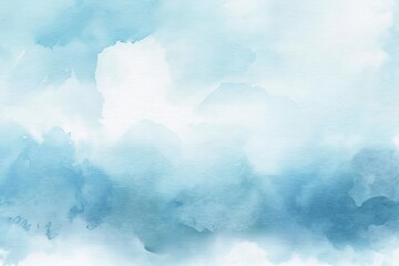 Abstract blue painted Watercolor Background generative ai