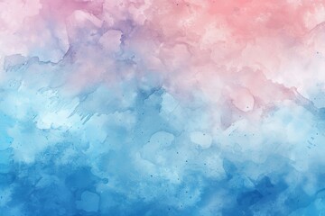 Obraz premium Abstract blue pink painted Watercolor Background. Generative ai