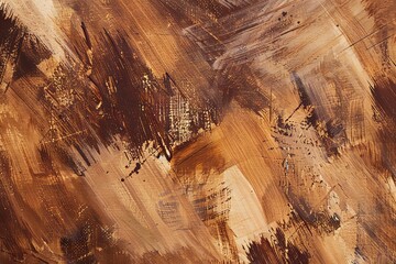 Abstract brown acrylic painting background. generative ai - 765035482