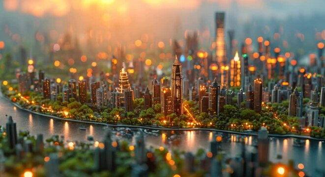 Digital twin simulation of a smart city