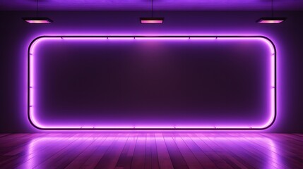 Fototapeta premium purple Glowing Neon Sign 