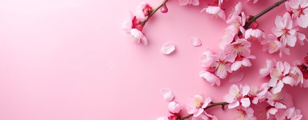 Naklejka premium Sacura cherry flowers