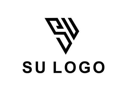 letter su logo, design, Vector, illustration, creative icon, template