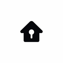 Locked Home Door Security icon