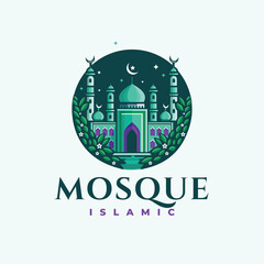 Mosque Islamic logo for home