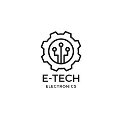 E-Tech logo for company