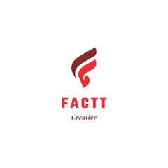 Factt abstract logo design