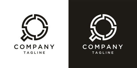 Company logo letter c , initial modern bitcoin digital technology