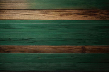 Green and brown dark dirty look wood wall wooden plank board texture background with grains and structures