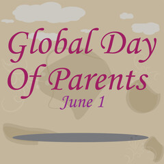 This is simple and vector Global day of Parents background and it is editable.
