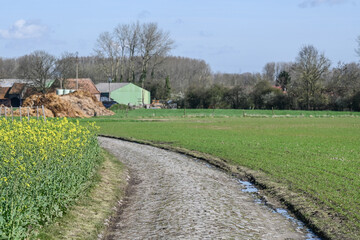 France Pavés de Paris Roubaix parcours course cyclisme UCI secteur Moulin de Vertain - 765043037