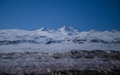 Fototapeta premium Beautiful view of Mount Aragats, Armenia