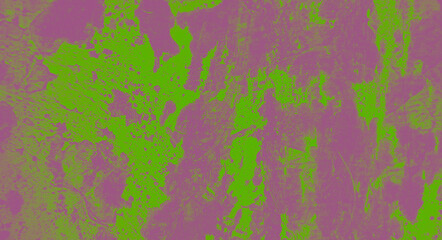 Fototapeta na wymiar peeling paint from the metal surface - creates an interesting structure in a green and violet shade