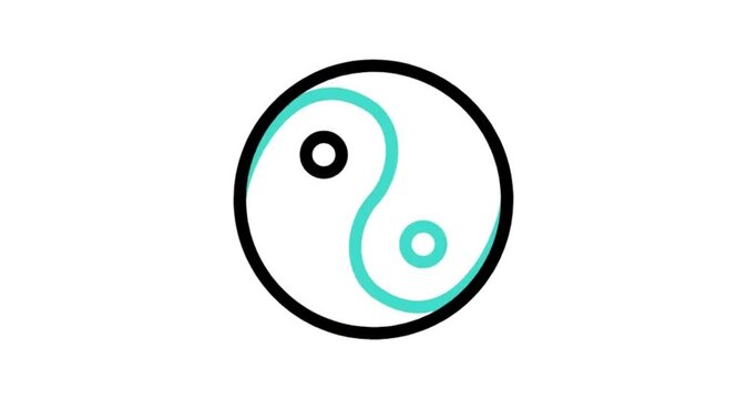 blue and white circles icon animated videos
