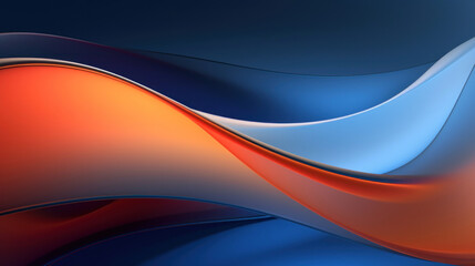 Abstract blue red orange wave elegant background as wallpaper illustration