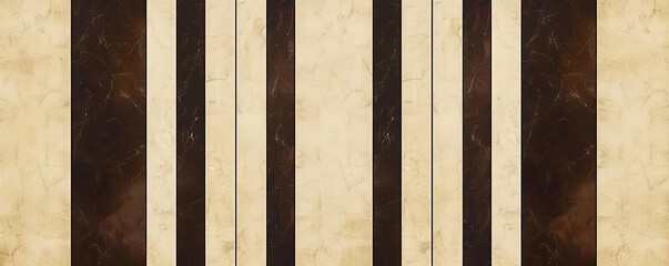 Ivory strips and dark brown stripes wallpaper design