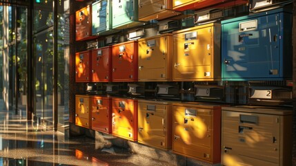 A Cluster of Lockers in a Row