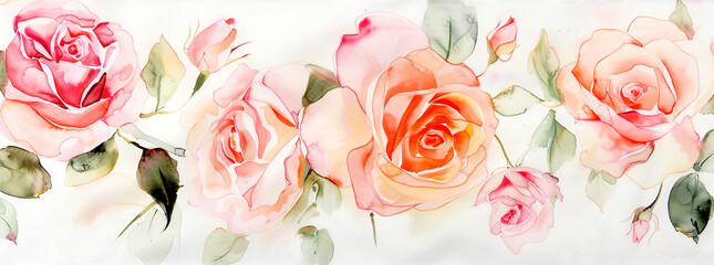 Roses - Watercolor Painting