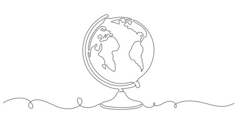 Environment day line art style vector illustration	