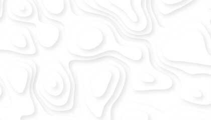 Paper cut topography background. Topography map concept or smooth origami paper cut. Modern trendy paper design for banner. Vector illustration