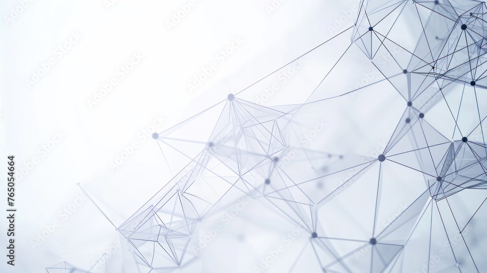 Aufkleber abstract future network on white background. data and technology concept, network connection