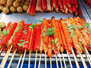 Grilled Sausage the market