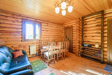 standard interior apartment. living room with sofa