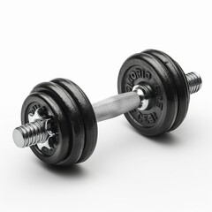 Fototapeta premium Pair of Dumbbells on White Background
