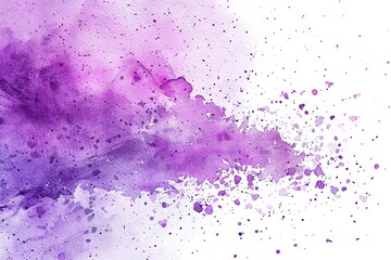 purple watercolor splatter stain texture background design. Generative AI - 765057404