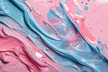 pink blue paint smeared oil paint background. generative ai - 765057419