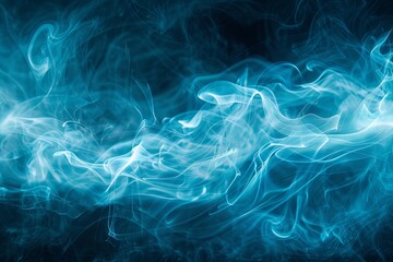 Abstract blue smoke neon light background. generative ai - 765057683