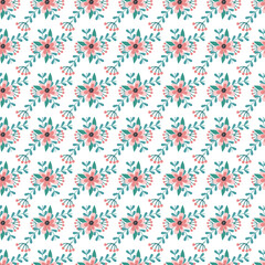Free vector hand drawn small flowers pattern design