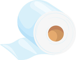 Toilet paper roll. Sanitary wc sheet icon