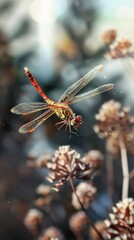 The dragonfly seems to defy gravity with its quick movements and graceful flight