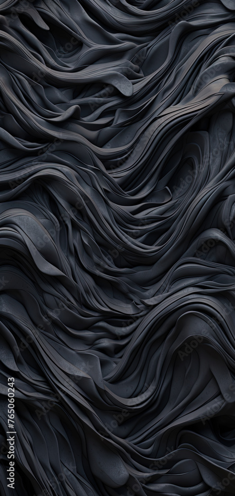 Poster scientific abstraction with futuristic textured tissue waves. tech background with close-up wave bio