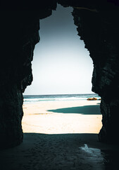 Coastal marvel, Stone arches sculpted by nature adorn the Playa de las Catedrales cliffs